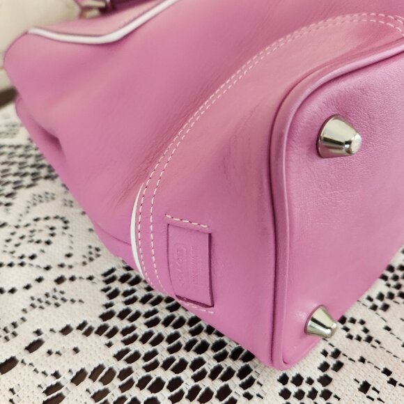 Vintage Coach Hampton Y2k  Pink Barbie Handbag Tote Purse - Picture 10 of 16